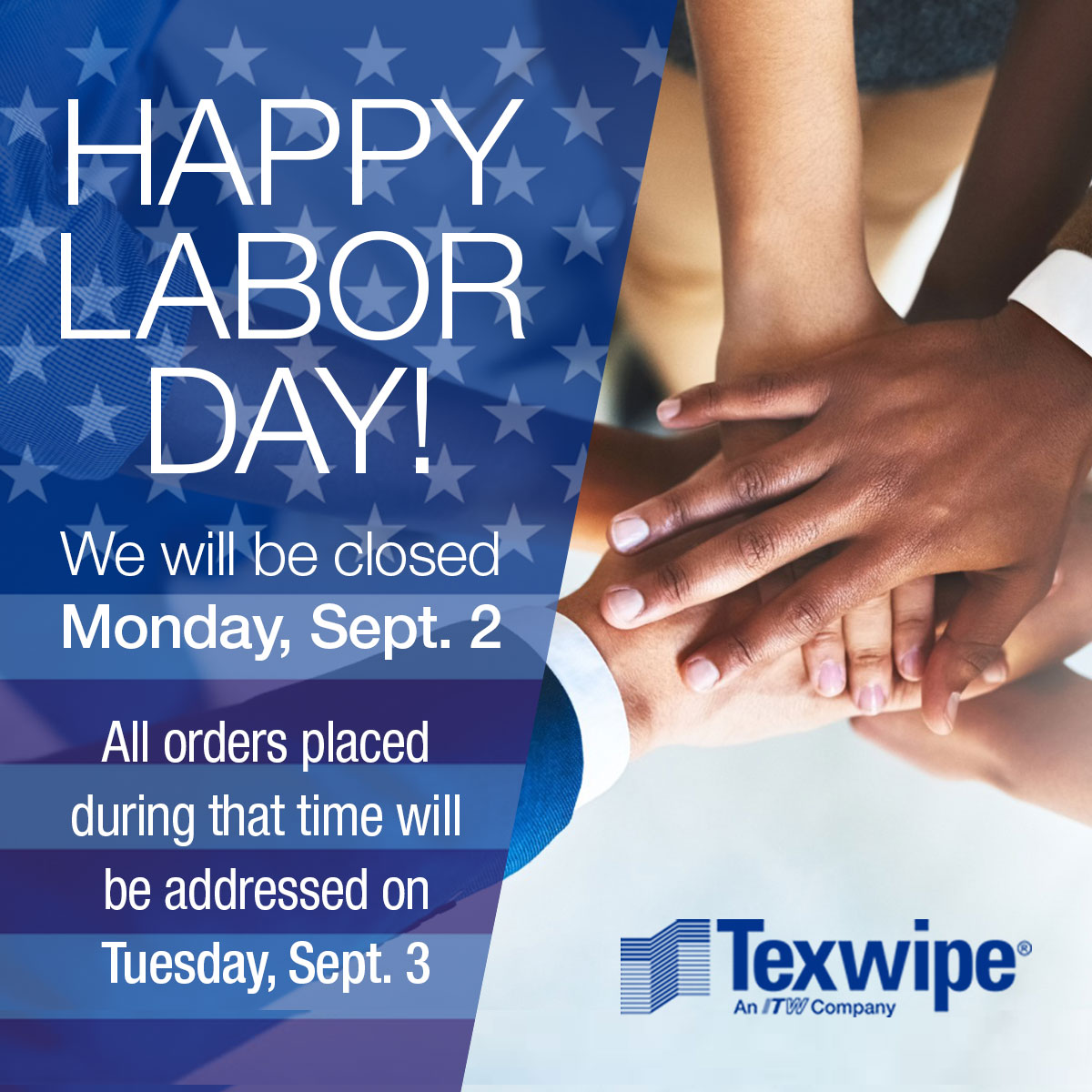 Happy Labor Day! We will be closed Sept. 2. All orders placed during that time will be addressed on Tuesday, Sept. 3. #laborday #laborday2024