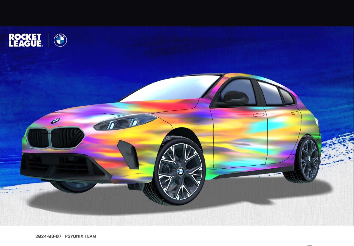 OlivierPayet974's tweet photo. Voici ma conception pour le concours organisé par @epicgamesfr @rocketleague en partenariat avec @bmw pour la nouvelle voiture

Here is my design for the contest organized by @epicgamesfr @rocketleague in partnership with @bmw for the new BMW ! 
#rocketleaguebmwdecalcontest https://t.co/oy0N4EaiqW