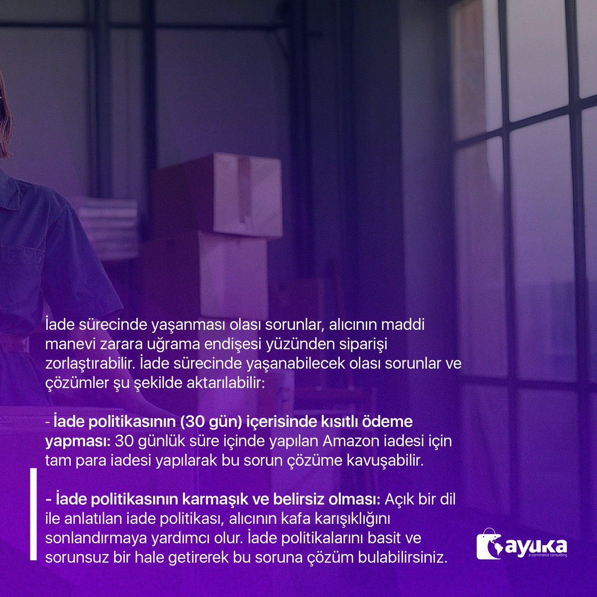 ayukaa_co's tweet photo. 🛍️ Amazon Dropshipping'de İade Süreçlerinde Dikkat Edilmesi Gerekenler! 🛍️

Tedarikçi kaynaklı gecikmeler, hasarlı veya yanlış ürünler, müşteri iletişim zorlukları ve ek maliyetler, iade süreçlerinde sıkça karşılaşılan sorunlardan bazılarıdır. 

#amazon #amazonseller #eticaret https://t.co/8lYSUQUUAQ