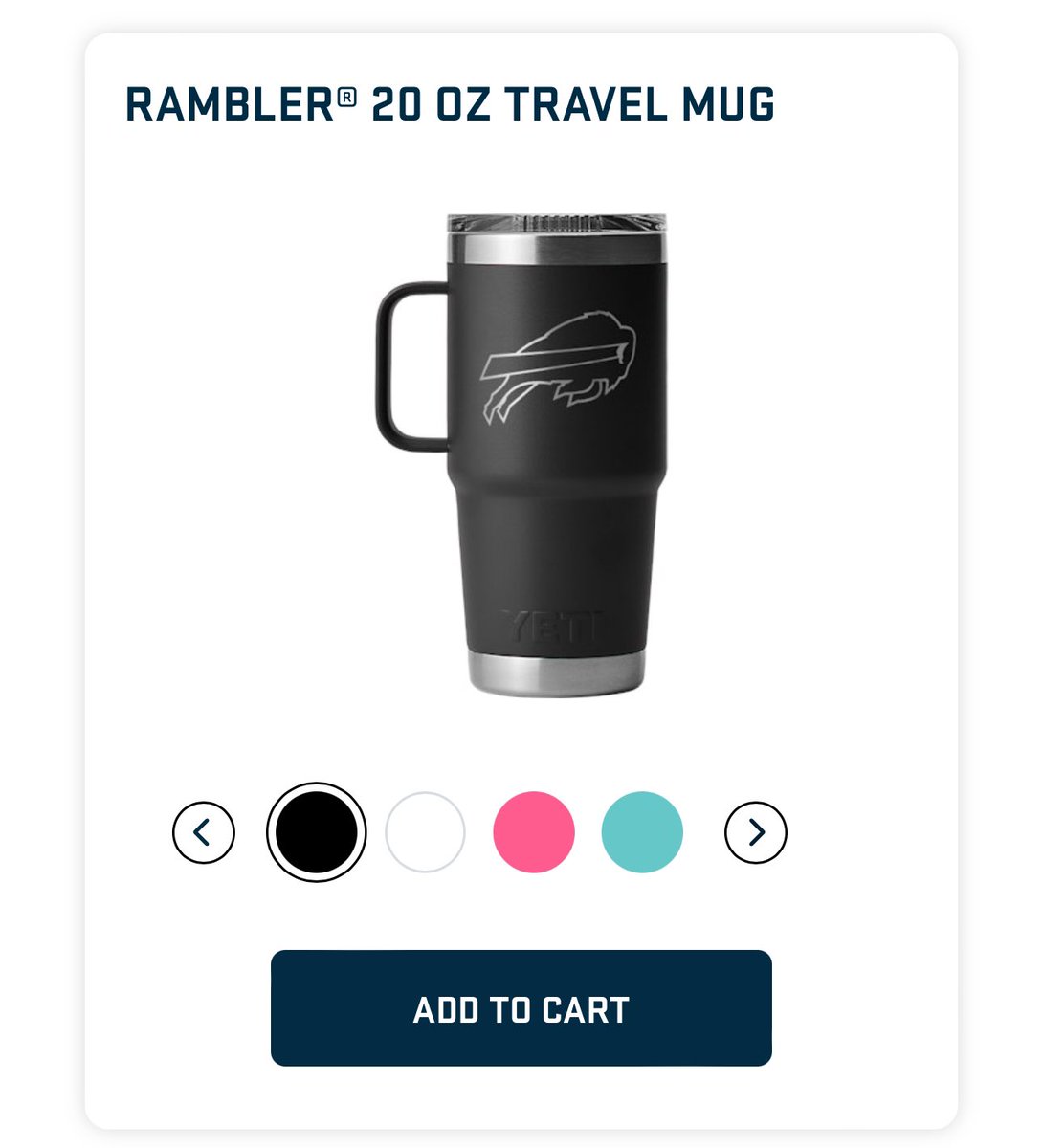 robunion's tweet photo. @YETICoolers Buffalo Bills in rescue red please. Current bills options are Black, White, teal and pink. @BuffaloBills https://t.co/YnKIWzQ74U