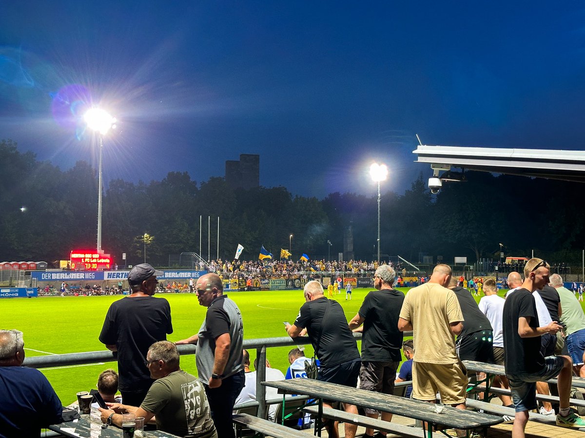 JoeyCorlett's tweet image. Hit game 199 last night. Lokomotive Leipzig tore apart Hertha BSC II at the Amatuerstadion. Lok keeping up their early promotion push. #RLNO