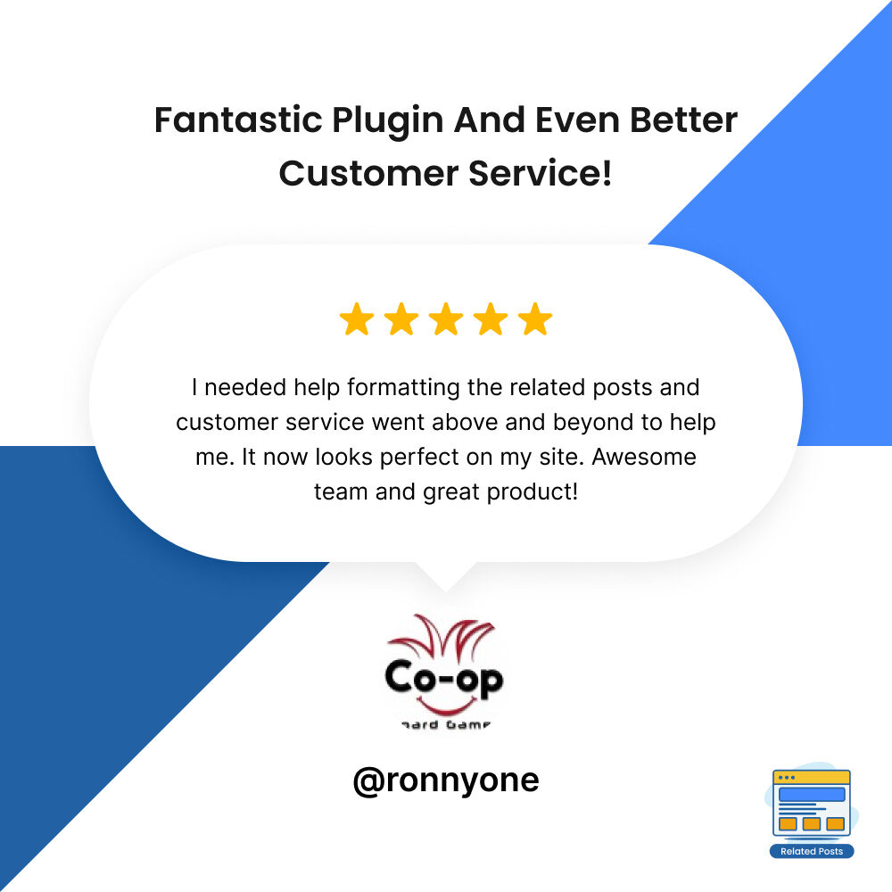 wpbrigade's tweet image. ⭐️⭐️⭐️⭐️⭐️ &quot;Fantastic plugin and even better customer service!&quot; - Happy User

Check out the full review and see how the support team went above and beyond to help: bit.ly/3Xm8tS6

#WordPressPlugin #RelatedPosts #CustomerReview #Support