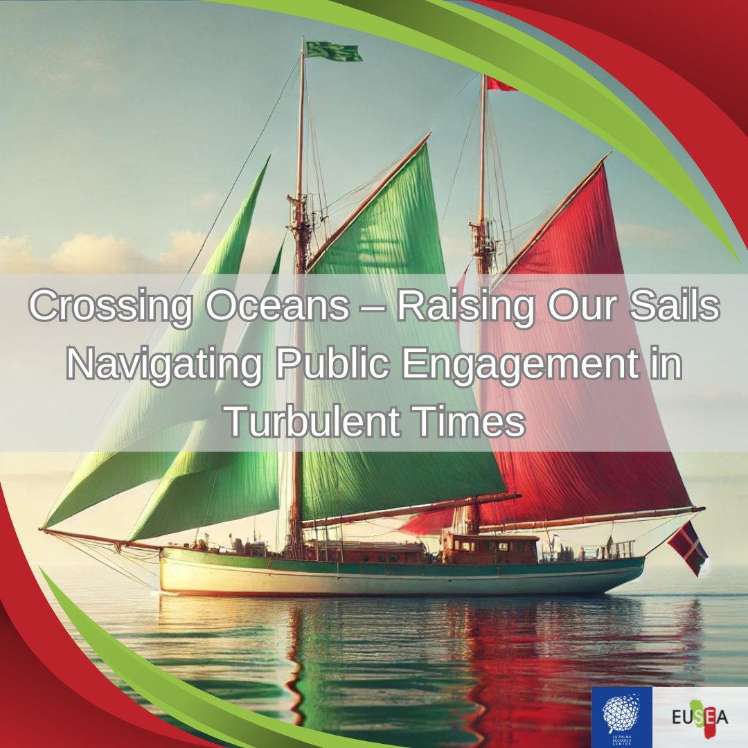 EUSEA - European Science Engagement Association (@euseaevents) on Twitter photo We’re setting a course on a new adventure with the launch of our call for submissions for #EUSEA25 next week!
Crossing Oceans - Rasing our Sails
#PublicEngagement in Turbulent Times
14-15 May 2025 in Grand Canaria, with <a href="/lapalmaresearch/">La Palma Research</a> .
Learn more: euseaconf.eusea.info We’re setting a course on a new adventure with the launch of our call for submissions for #EUSEA25 next week!
Crossing Oceans - Rasing our Sails
#PublicEngagement in Turbulent Times
14-15 May 2025 in Grand Canaria, with <a href="/lapalmaresearch/">La Palma Research</a> .
Learn more: euseaconf.eusea.info