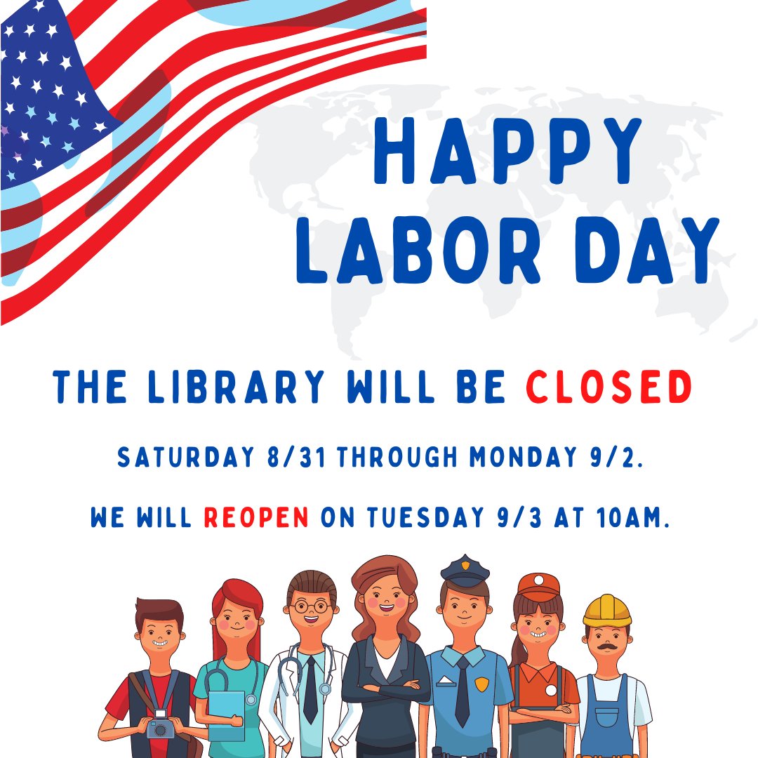 The library will be closed for the long weekend, but remember, our digital resources and services are available 24/7 at metuchenlibrary.org !