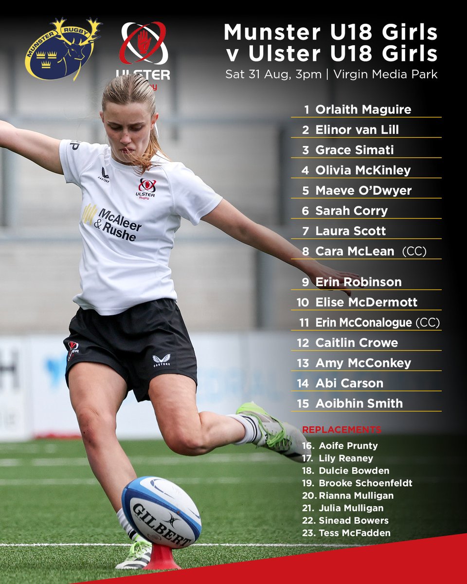 Your U18 Girls team heading to Cork tomorrow to take on <a href="/Munsterrugby/">Munster Rugby</a> 🙌