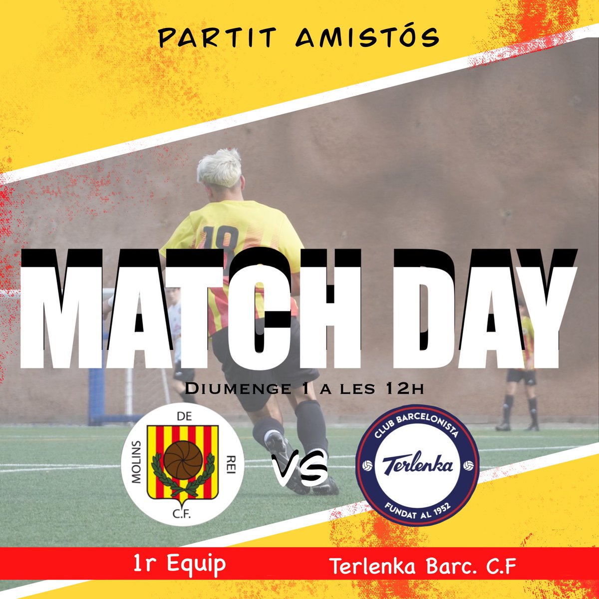 𝗠𝗢𝗟𝗜𝗡𝗦 𝗗𝗘 𝗥𝗘𝗜 𝗖𝗙 (@molinscf) on Twitter photo 1r EQUIP 🆚 <a href="/CBTERLENKA/">CLUB BARCELONISTA TERLENKA</a>
📌 PARTIT AMISTÓS
⚽️ 3 CAT
🗓️ 01/09/2024
🕐 12:00h
🏟️ Mpal. Josep Raich
📍Molins de Rei 1r EQUIP 🆚 <a href="/CBTERLENKA/">CLUB BARCELONISTA TERLENKA</a>
📌 PARTIT AMISTÓS
⚽️ 3 CAT
🗓️ 01/09/2024
🕐 12:00h
🏟️ Mpal. Josep Raich
📍Molins de Rei
