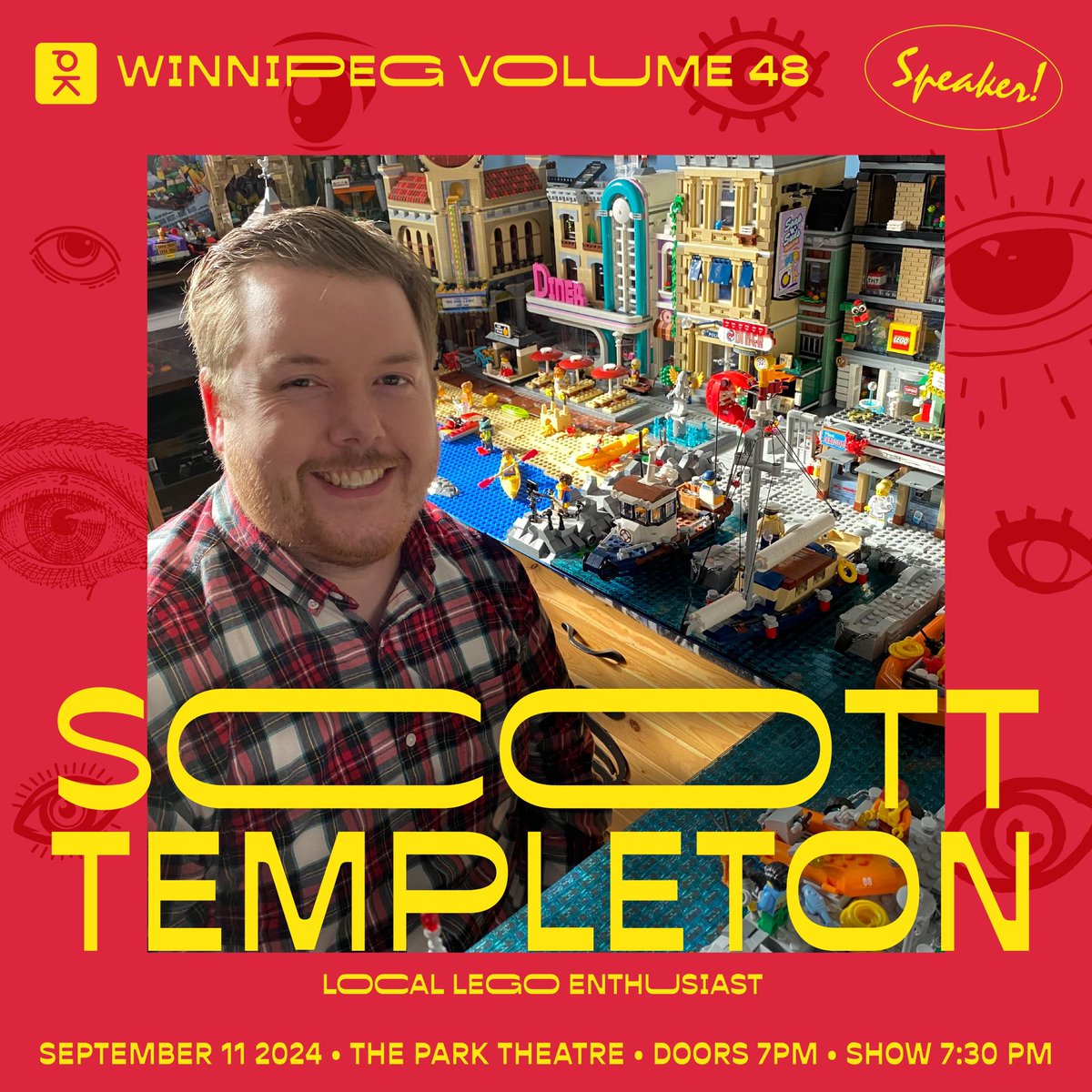 Brick by brick, #pknwpg48 Speaker <a href="/legosbyscott/">legosbyscott</a> has built a great connection to LEGO. A teacher by day and a LEGO builder by night, his passion for the brick has taken him through many adventures.

See Scott talk at @pkn_winnipeg Vol. 48 at <a href="/myparktheatre/">The Park Theatre</a> on Sep 11. Link in bio!