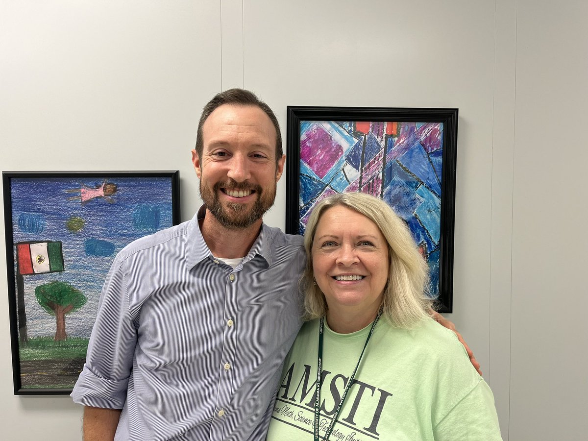 This morning I said a bittersweet “Congratulations” to my amazing mentor Ms. Christie Orr on her last day before retirement. What a blessing she has been to the field of education; not to mention, so many lives! No tribute is enough. <a href="/AMSTIUAB/">AMSTI-UAB</a> <a href="/AlabamaAchieves/">Alabama State Department of Education</a>