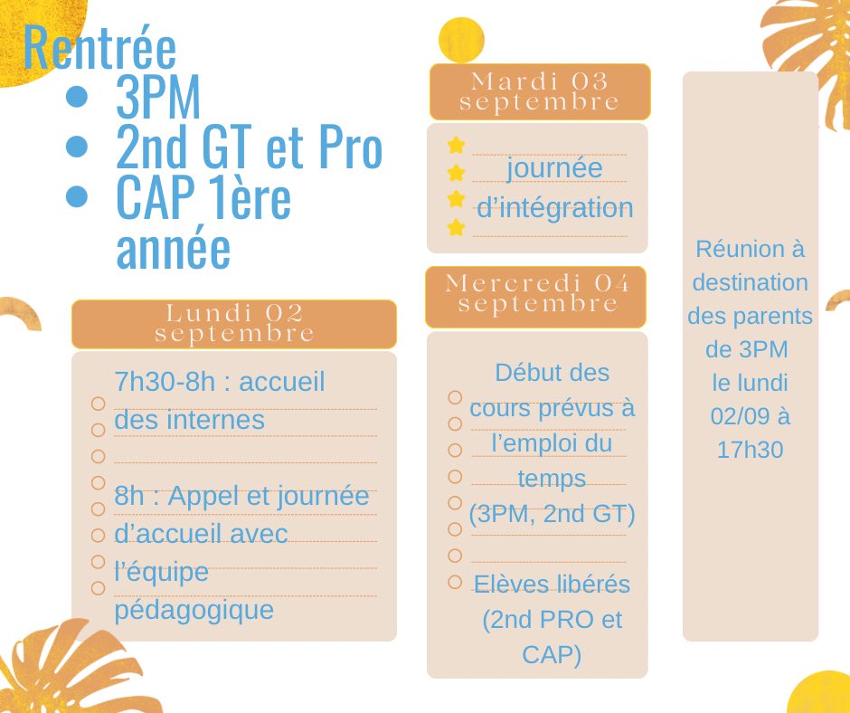 JdbLycee's tweet photo. C’est la rentrée 2024-2025 ! https://t.co/IdyIePJbTo