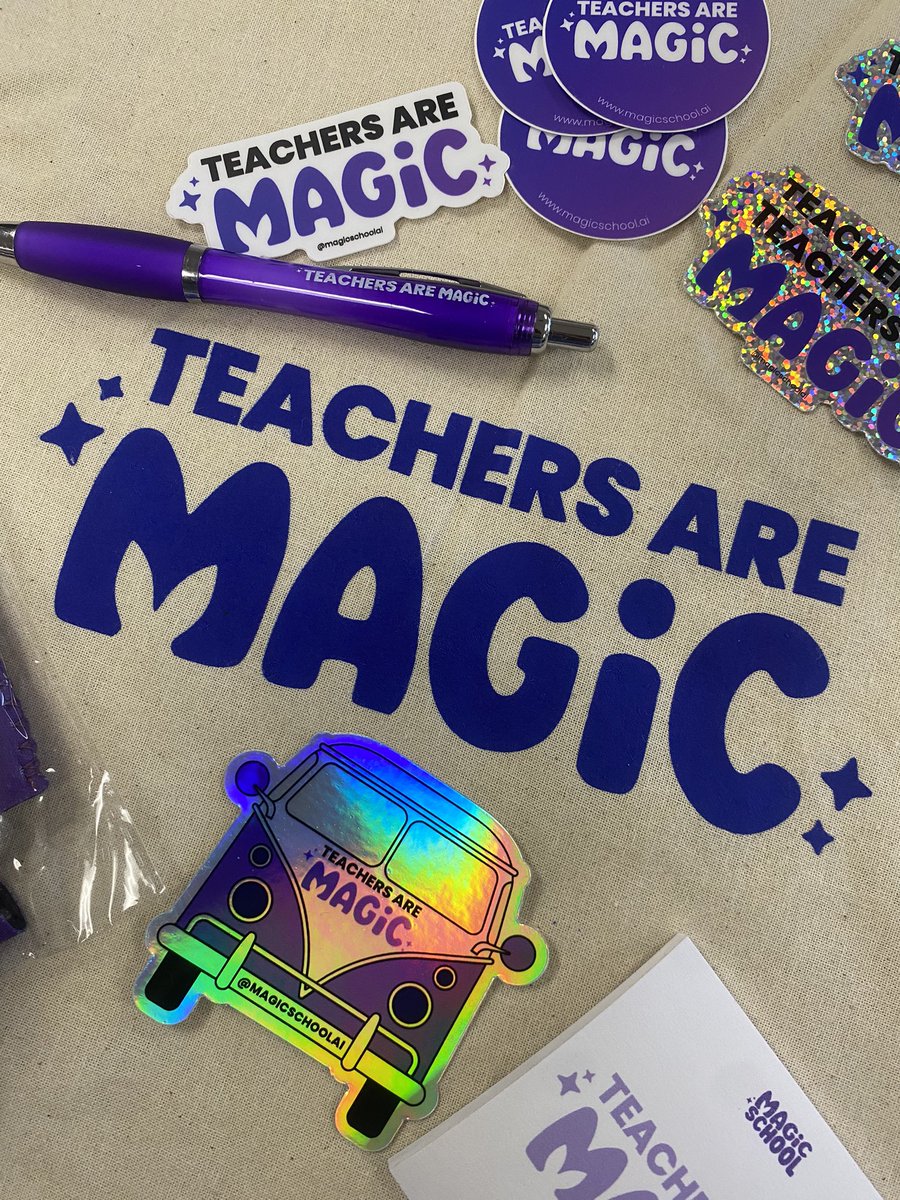 Omg! Thank you <a href="/nrede_OKES/">Nicole Rede, M.Ed</a> for my <a href="/magicschoolai/">MagicSchool AI 💜 🪄✨</a> gift from your tech conference!!! 💜💜