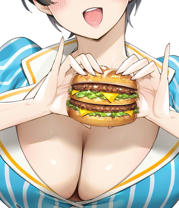 おっぱいの谷間を自然な感じに直した 