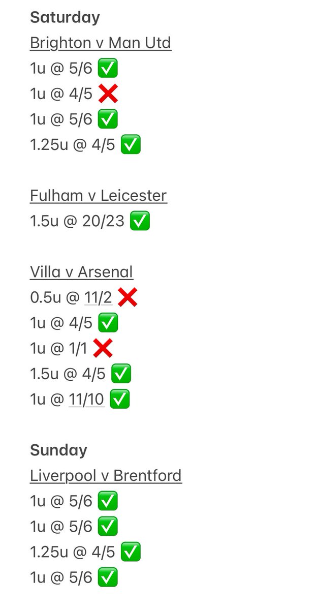DeanWoodward's tweet image. It’s been an incredible first two weeks of bets across the Premier League. 

22 ✅ and 5 ❌ including a 10/1 and 15/2 winner 😍

To celebrate both my fortune and my members, Il pick two people to join the channel FREE tomorrow morning ready for weekend bets 👍❤️