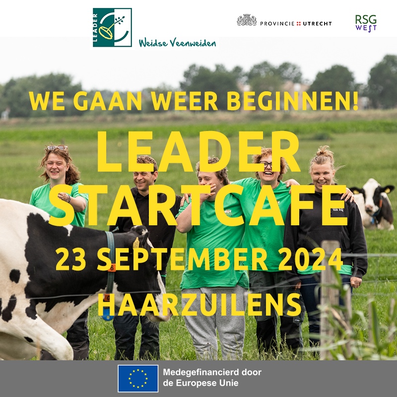 Kom ook naar het LEADER Startcafé op 23 september 2024!

De nieuwe Lokale Ontwikkelingsstrategie voor de LEADER-periode 2023 - 2027 is goedgekeurd, er is nieuw budget en alle voorbereidingen zijn gedaan: we kunnen weer van start! Daarom organiseren we op maandagavond 23 septem...