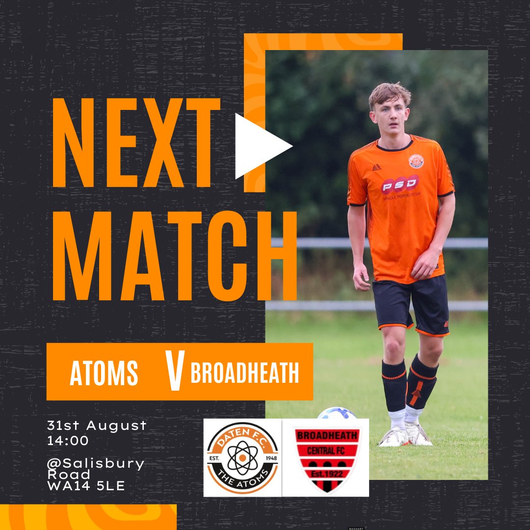 ⚽️Coming up  

This weekend the 1st team are back at home as they welcome Knutsford⚽️

The reserves are on there travels as they head to Altrincham to face Broadheath💪🏻

Looking for a football fix get down and support the lads🧡

UTA⚛️
