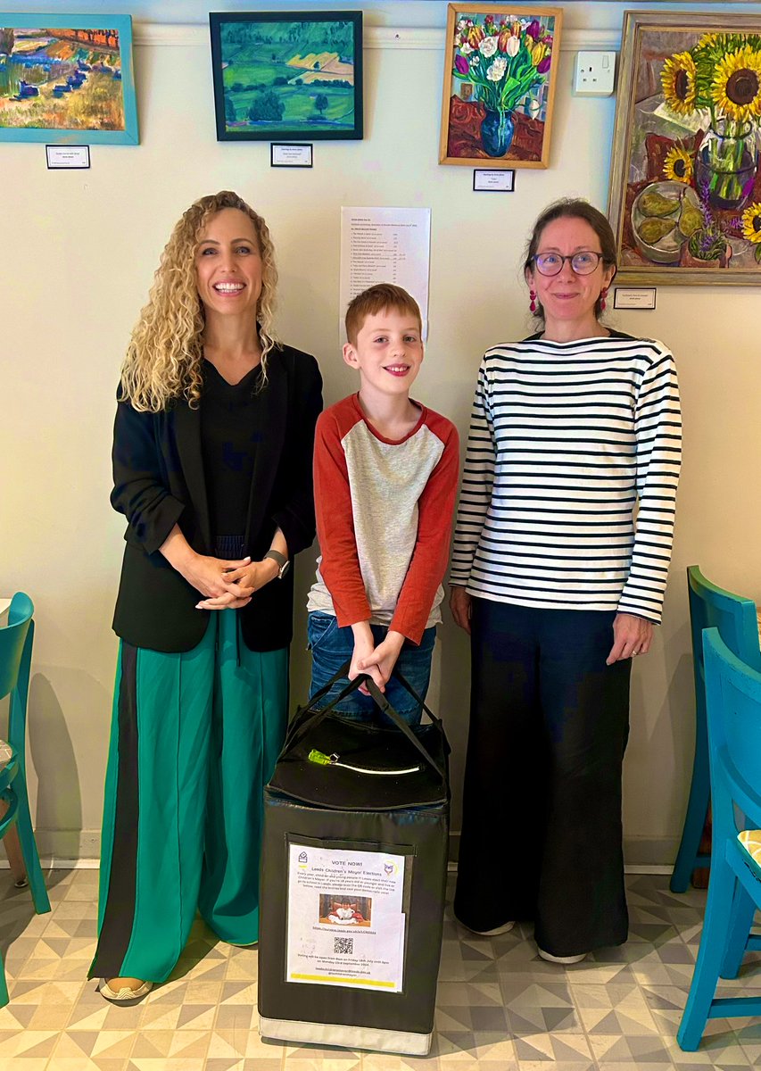 It was lovely to meet with Micah and his family yesterday. 

Micah is 10 and is standing to be Leeds Children’s Mayor on a brilliant manifesto around mental health and wellbeing. 

Any under 18s can vote. Here are all the details. The winner will be announced at the beginning of