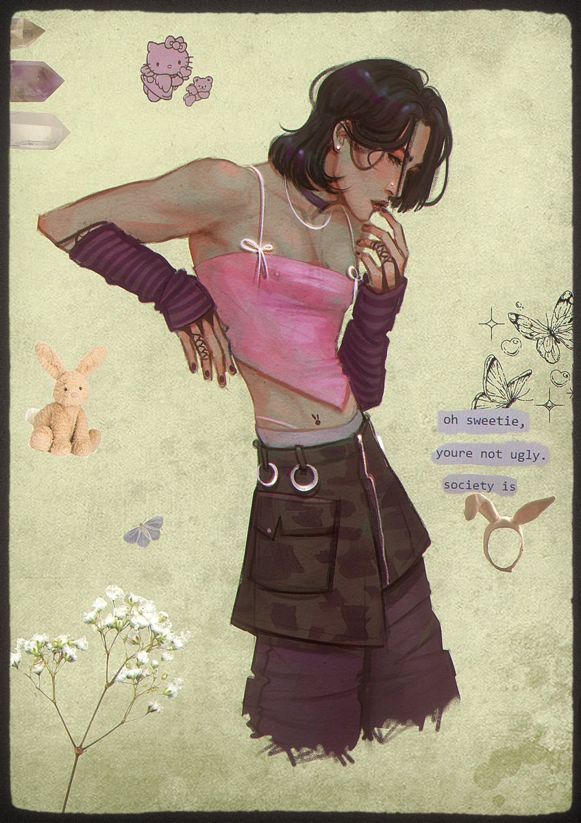 lvh1331's tweet photo. idk but.. grunge coquette (or whatever it is) #SEONGHWA 🤷

#ATEEZ #ATINY #fanart #digitalart #sketch https://t.co/VeBnEVRvNV