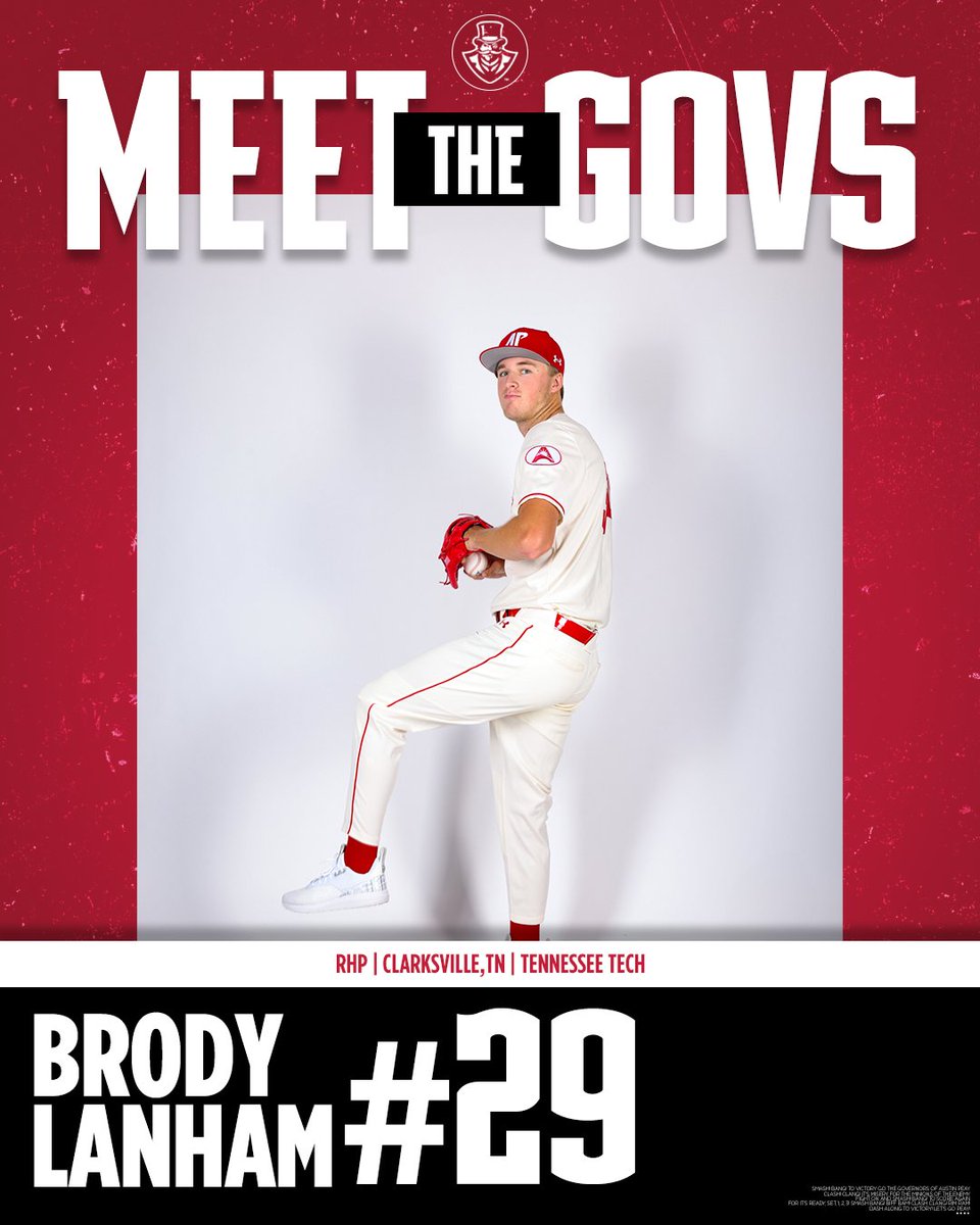 The Hometown kid is coming back to where it all began. Welcome to Clarksville's Hometown Team, Brody Lanham!

#LetsGoPeay | #️⃣🅱️🅰️🆖