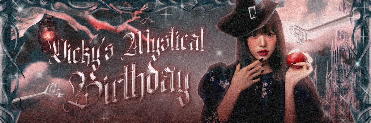 ❦ .. Celebrate 𝐖𝐢𝐭𝐜𝐡𝐢𝐧𝐠 𝐇𝐨𝐮𝐫: 𝐕𝐢𝐜𝐤𝐲'𝐬 𝐌𝐲𝐬𝐭𝐢𝐜𝐚𝐥 𝐁𝐢𝐫𝐭𝐡𝐝𝐚𝐲 by embracing the enchantment and showing your magical spirit with a Twibbon, adding a touch of sorcery to this spellbinding celebration.
( s.id/JaBFV )