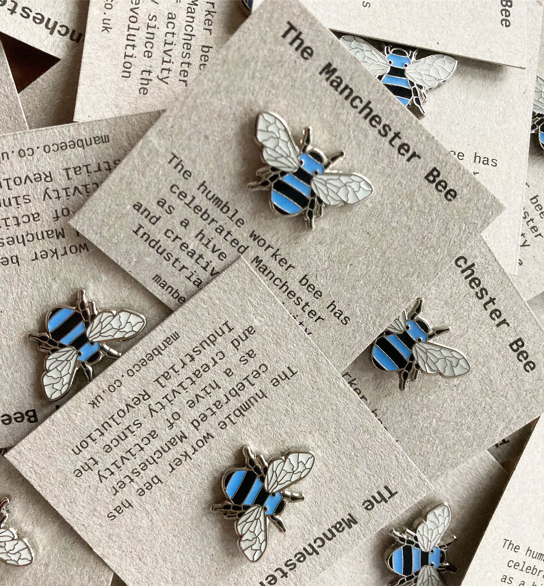 manchesterbeeco's tweet image. The #manchester #bee #pinbadge in #blue 🐝
As worn by you know who 🐝
Find here at ManBeeCo OnLine // #indie #SmallBiz since 2013 🐝
manbeeco.co.uk/product/manche…