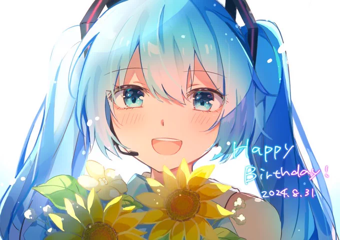 今年もおめでとう! #初音ミク生誕祭2024 #初音ミク誕生祭2024 #miku17th