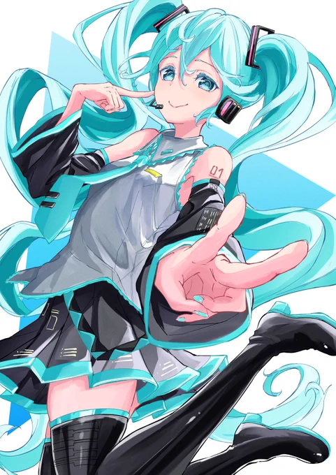 お誕生日おめでとうございますミクさん #初音ミク生誕祭2024 #初音ミク #イラスト 