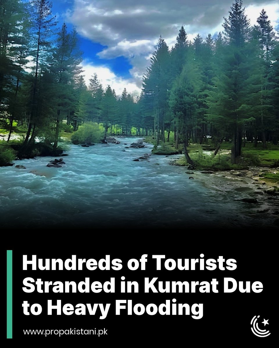 ProPakistaniPK's tweet image. Flash floods in the tourist region of Kumrat, Khyber Pakhtunkhwa, have wreaked havoc, demolishing hotels, restaurants, local homes, and crops. The main road to Kumrat was washed away at the Brekot point, severing access to the area.

Read More:  propakistani.pk/2024/08/30/hun… 

#Kumrat