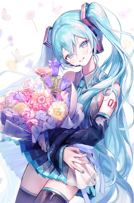 祝福の花を#初音ミク #初音ミク生誕祭2024 