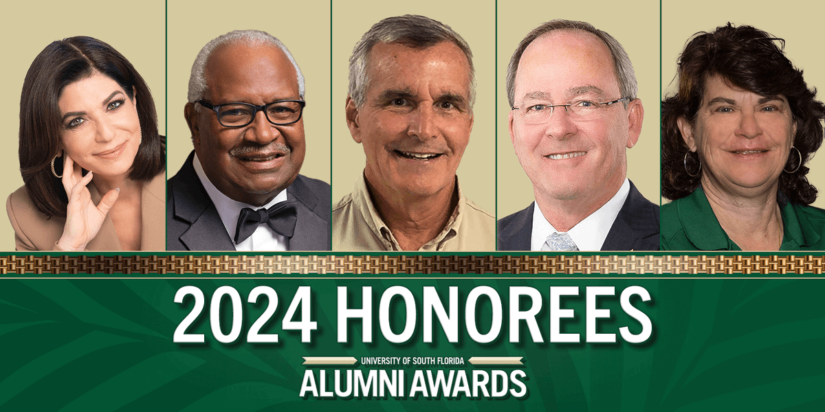Meet our phenomenal 2024 #USFAlumni Award winners! 🎉 
 
Get an inside look at their incredible journeys and groundbreaking accomplishments here: usfalumni.org/events-awards/…