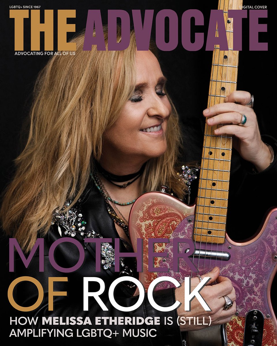 metheridge's tweet photo. Check out the latest digital cover of @TheAdvocateMag, where Melissa talks about the healing power of music and being a 'proud mother' to queer artists 🎶
Read the Full Article 🔗: https://t.co/O9cZB8Scy6
#TeamME https://t.co/ULjuroQlZ9