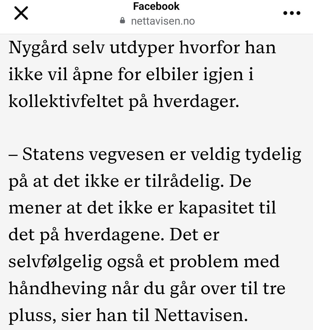 Åi. Det må vere langt fleire elbilar med 3 eller fleire personar i, enn vi har trudd. Sidan det ikkje er kapasitet til dei i kollektivfelt, må det vere fleire hundre pr. time. 😉