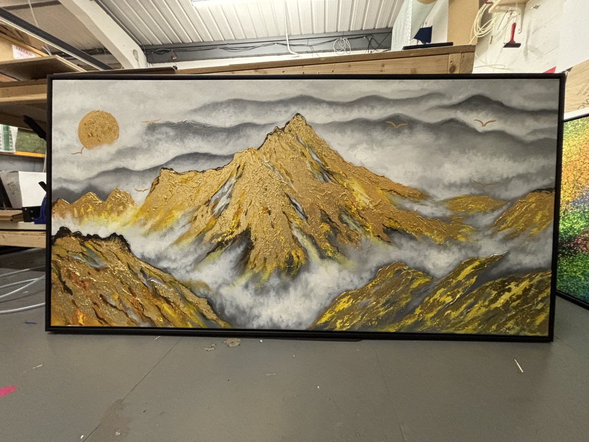 First4frames's tweet image. This week's creative projects at First4Frames were all about precision and artistry! We framed a large map, giving it the perfect display it deserves. We also stretched canvases and framed them in sleek black Tay frames, adding a touch of elegance to the artwork.