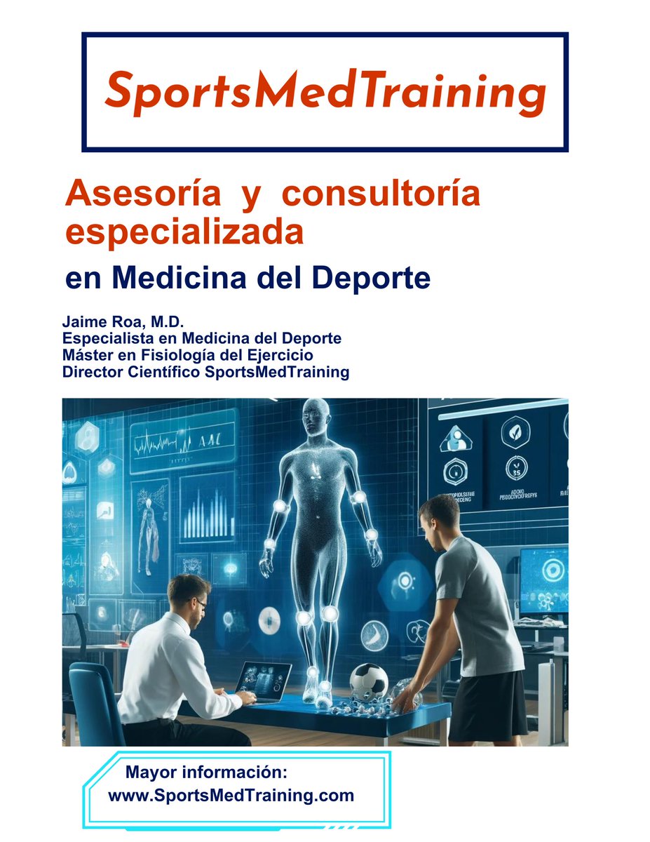 SportsMedT's tweet photo. Consultoría y asesoría en medicina deportiva. Más información en https://t.co/3FXdBuaBtn. https://t.co/zeqBdd0Yj0