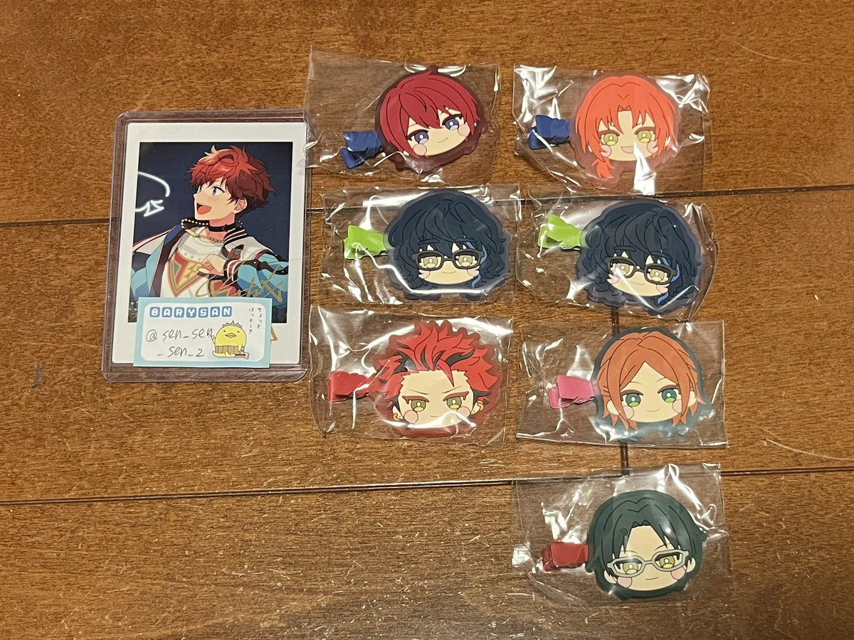 sen_sen_sen_2's tweet photo. あんスタ 前髪クリップ みにコレ

求▶︎日和＞真＞マヨイ、藍良、一彩、燐音、凪砂

譲▶︎☆レオ、☆司、つむぎ、紅郎、敬人、ゆうた

☆は日和との交換優先
郵送、手渡し(姫路～大阪、9/6のみ池袋)どちらでも可

お気軽にお声がけ下さい。 https://t.co/ja00qQosK3