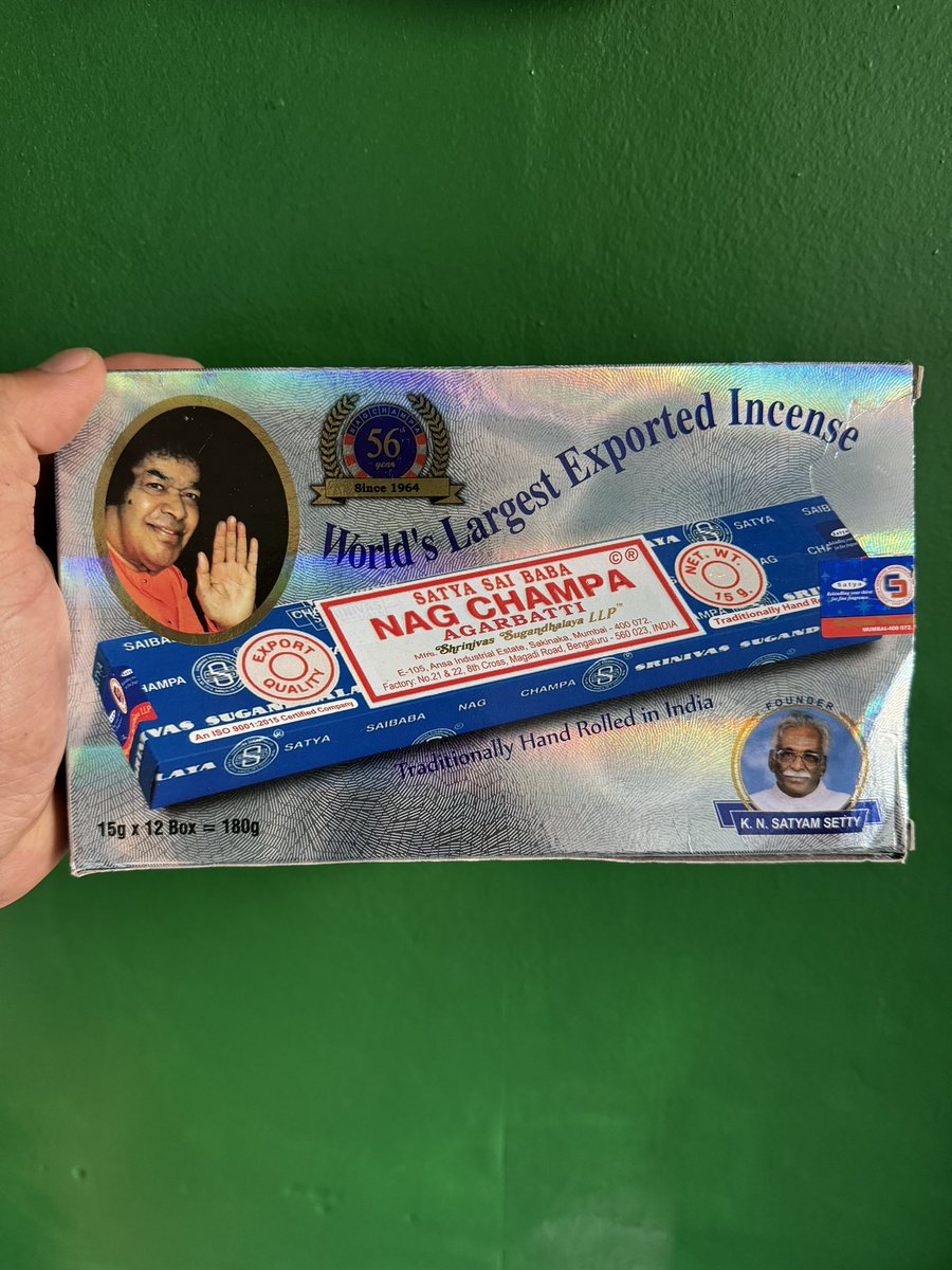 wojototo's tweet image. SATIA SAI BABA - the strongest design game in the incense world ♥️