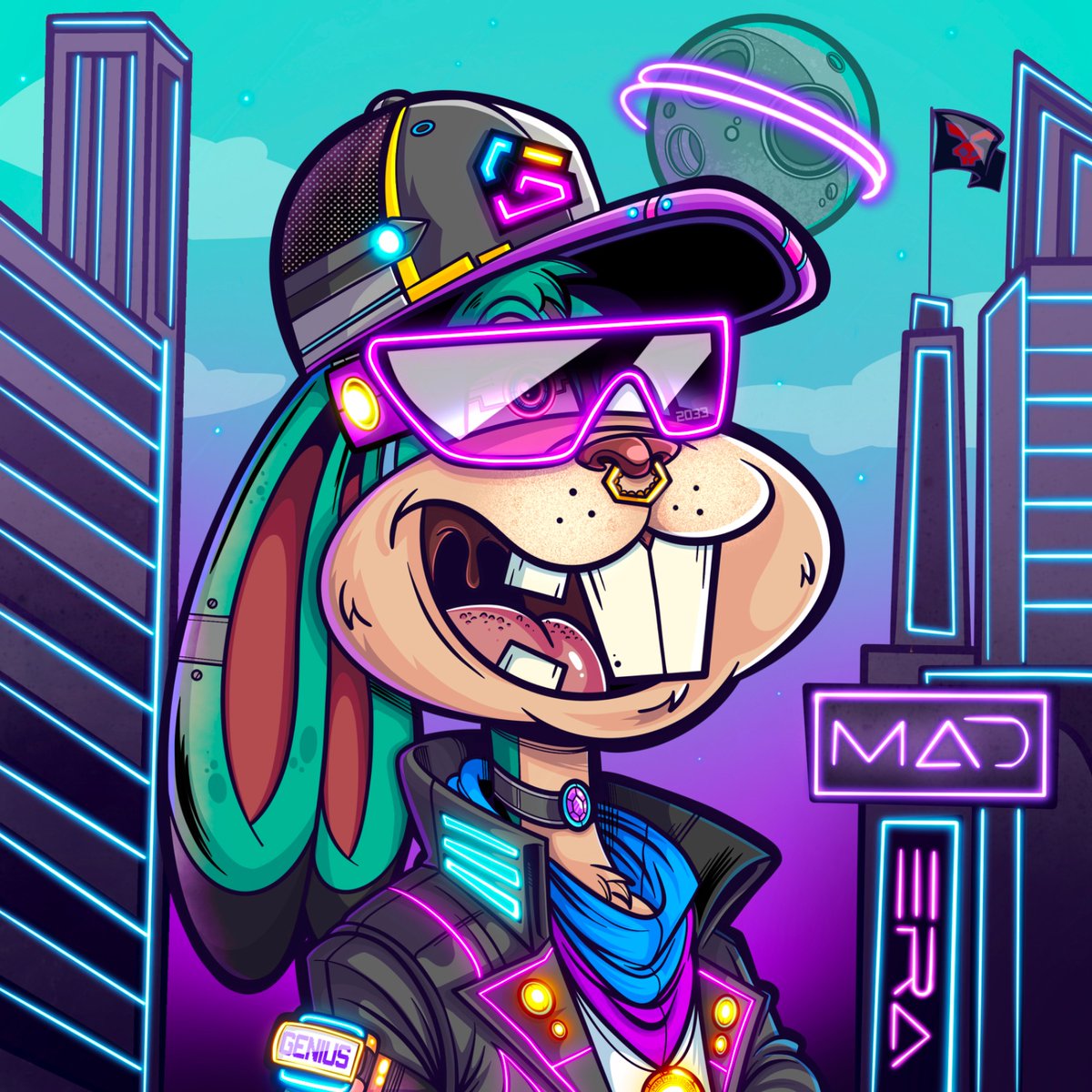 MadHareSociety's tweet photo. 🚨 Giveaway Alert! 🚨

To enter:
1. Follow @LoadedLions & @MadHareSocietyX
2. Like & RT this campaign post
3. Comment with #ManeCityAnniversary and screenshots of your progress in Mane City

Must hold a Mad Hare Society NFT to qualify.

🎉 2 Winners: 🎉
- 1 Cyber Cubs NFT
- 1 Custom  NFT from Mad Hare Society  (NFT  Shown  below)

Good luck! 🍀 Do note that winner of the Cyber Cubs NFT will need a CDC NFT account to receive his prize. 🎁 #NFTCommunity #Giveaway