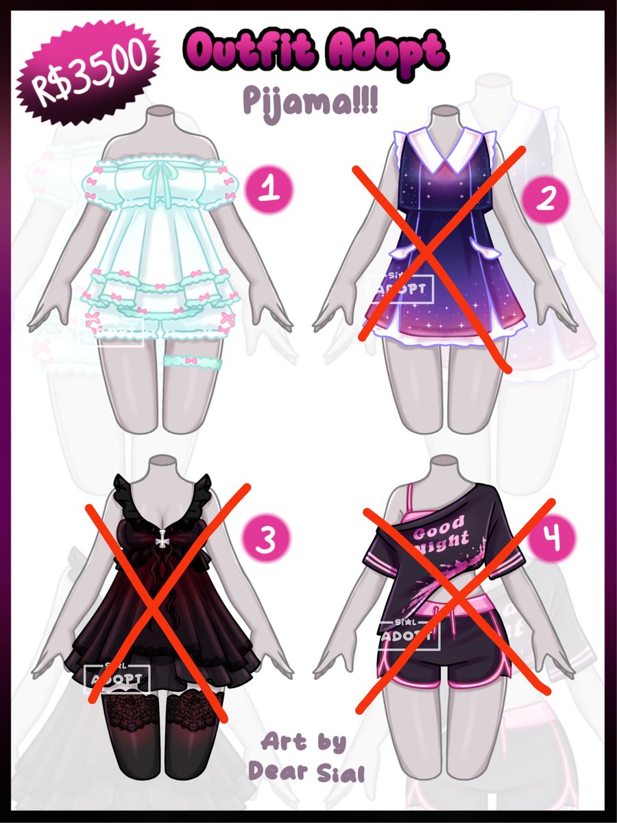 DearSial's tweet image. ⚠️ROUPINHA 1 AINDA DISPONÍVEL!!!

📌 Preço - R$35,00
• Posso mudar as cores 
• Pix ou Picpay 
• Interessados manda uma dm
#vtuber #adoptart #art