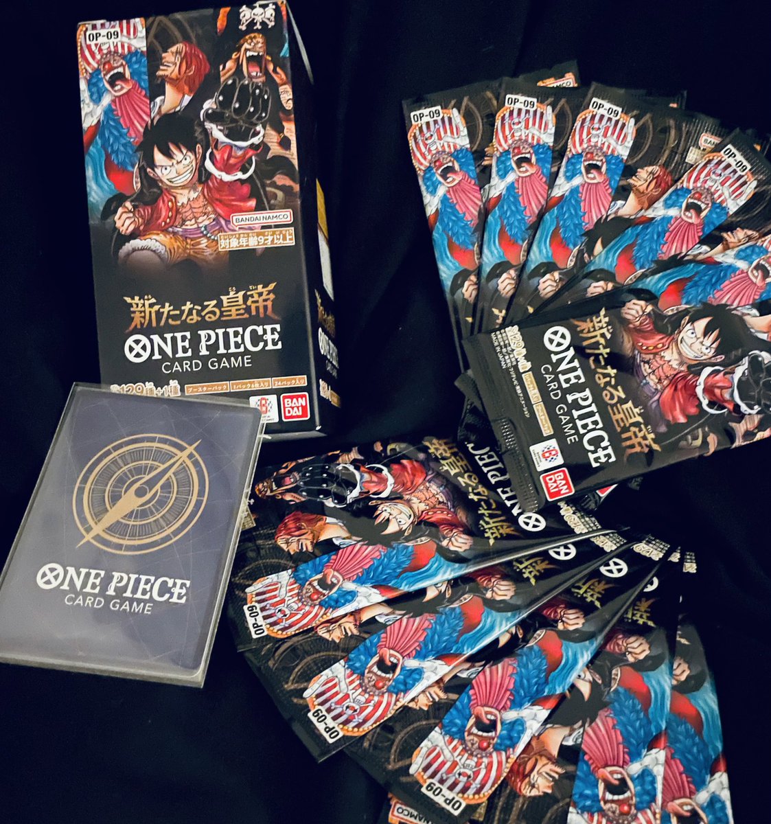 ★ op9 ★

ワンピースカードゲーム『新たなる皇帝』発売おめでとうございます🎉
これを祝し、未開封パック×10+シングルカードを1名様にプレゼント

+αご希望の方はリプ欄まで(ت )

🚨短期🚨
▶️ﾌｫﾛｰ&amp;RT
▶️到着時必ずﾂｲｰﾄ頂ける方

※締切 9/1(日) 24時