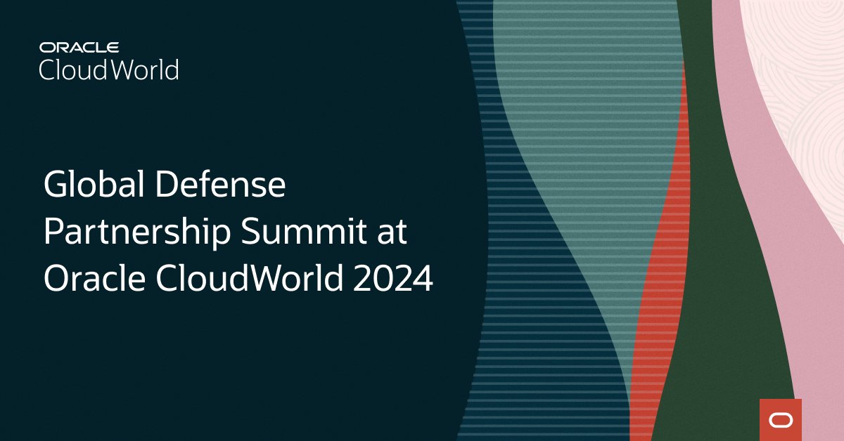 .<a href="/Oracle/">Oracle</a>'s Defense Partnership Summit will deep dive into real-world scenarios on how multi-cloud, distributed computing, and advances in analytics and #AI can help defense organizations achieve decision advantage in the battlespace. 

Register now: social.ora.cl/6016mmO1r