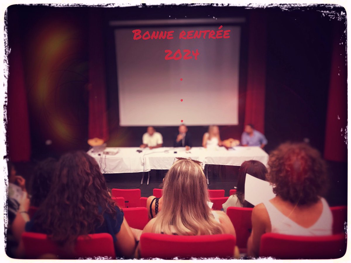 Bonne rentrée à tous !