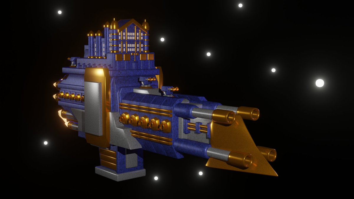 dactan_dac's tweet photo. Practicing in Blender a Warhammer 40k spaceship, something simple compared to the standard details used by the official ones

Practicando en Blender una nave espacial de Warhammer 40k, algo sencillo comparado con los detalles estándar que usan las oficiales https://t.co/7SD7QflZsf