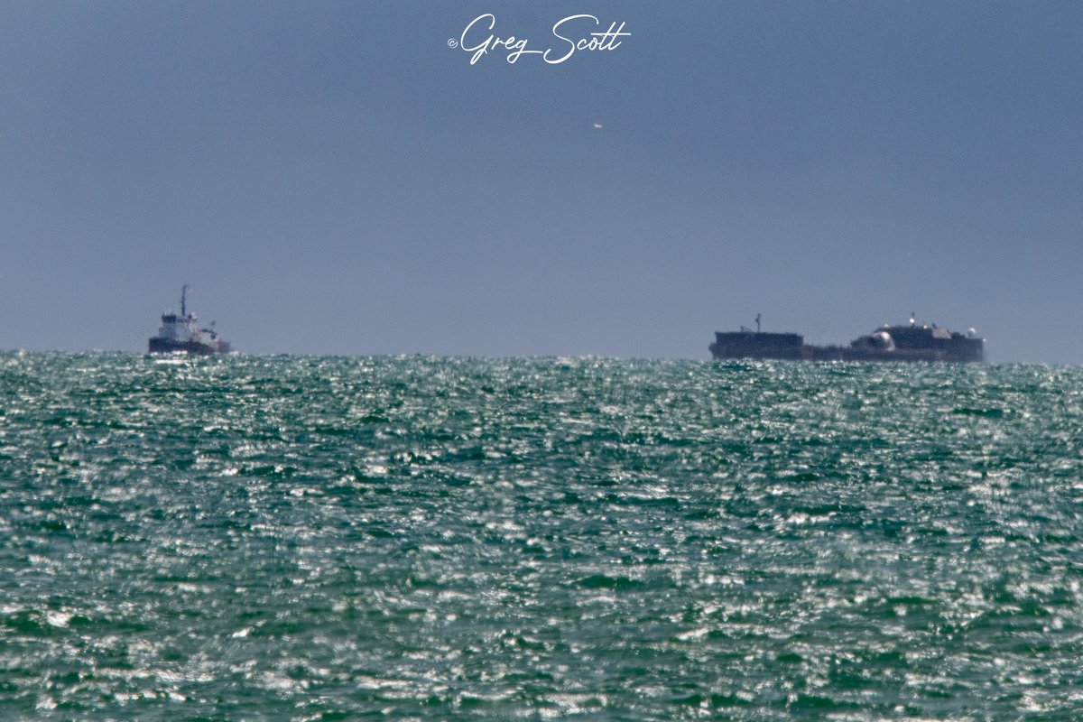 GregScott_photo's tweet photo. Off the coast of South Cocoa Beach ASOG makes its way in with what looks to be the remains of Booster 1062. Its quiet the distance out but looks like booster remains on the deck to me. Stay tuned for further updates as the day progresses. #SpaceX #NASA https://t.co/QqWQ4t2uWY