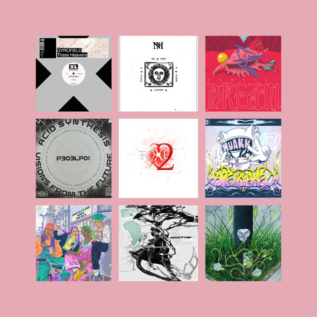 New week, new list!

Obvious heavyweights: Toxe's anticipated second album, Jon Hopkins' new masterpiece and Tomu DJ's tender electronica, on top of gyrofield's stellar debut on XL Records. 

My personal highlights: Forest Casual's EP organic, lush, and intricate botanic bass,