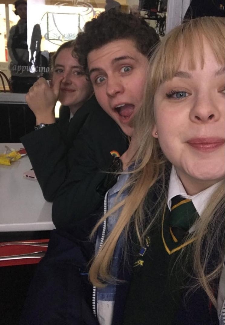 ramyscal's tweet photo. the best Derry Girls - Nicola, Dylan and Louisa https://t.co/wfpEsd0XaI