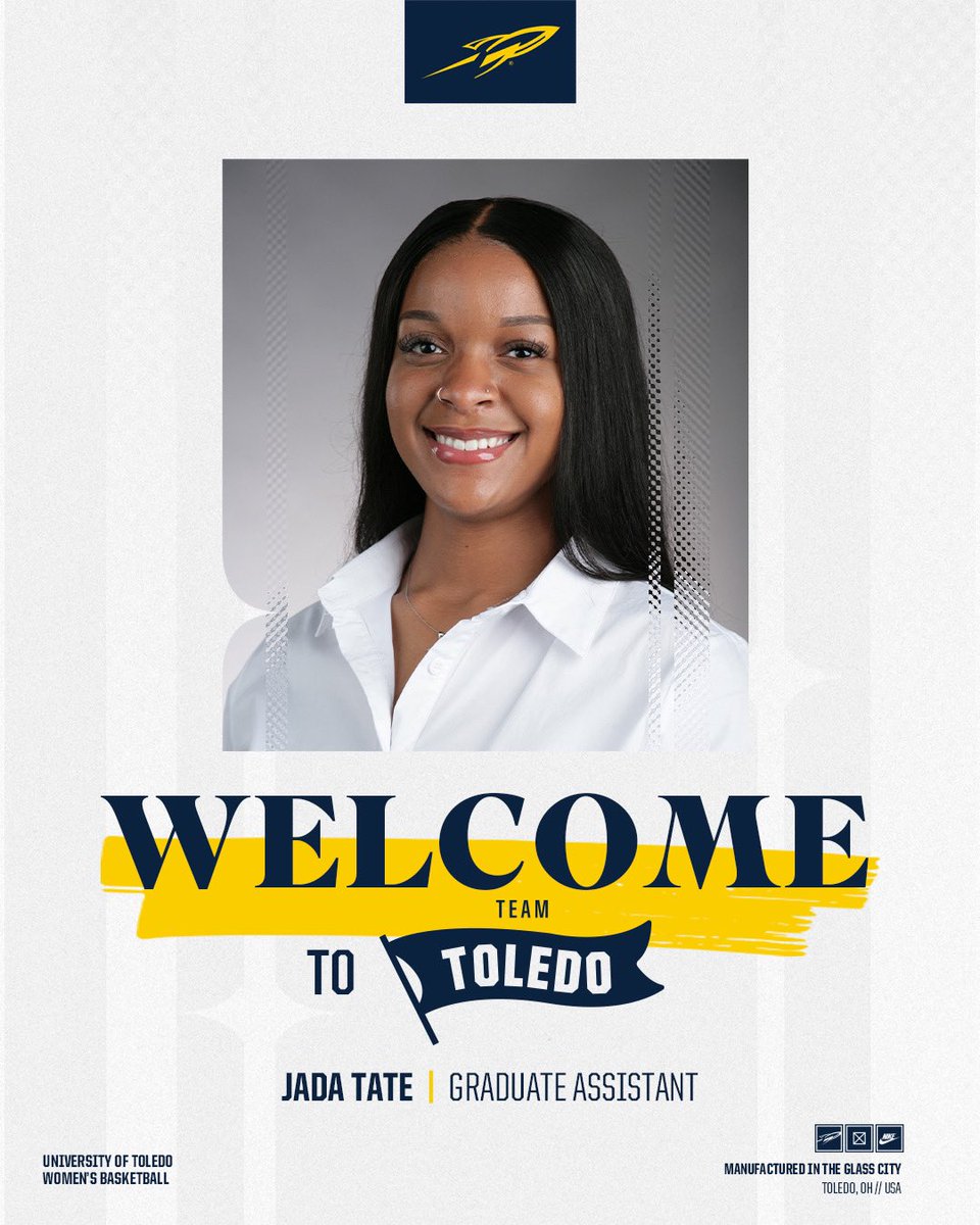 Time to 𝗪𝗘𝗟𝗖𝗢𝗠𝗘 another new member of the Rocket family, Jada Tate! 🚀

Jada joins the Rockets after a five-year college playing career at Tiffin and Wright State.

📰 tinyurl.com/2xrwzlzg

#TeamToledo
