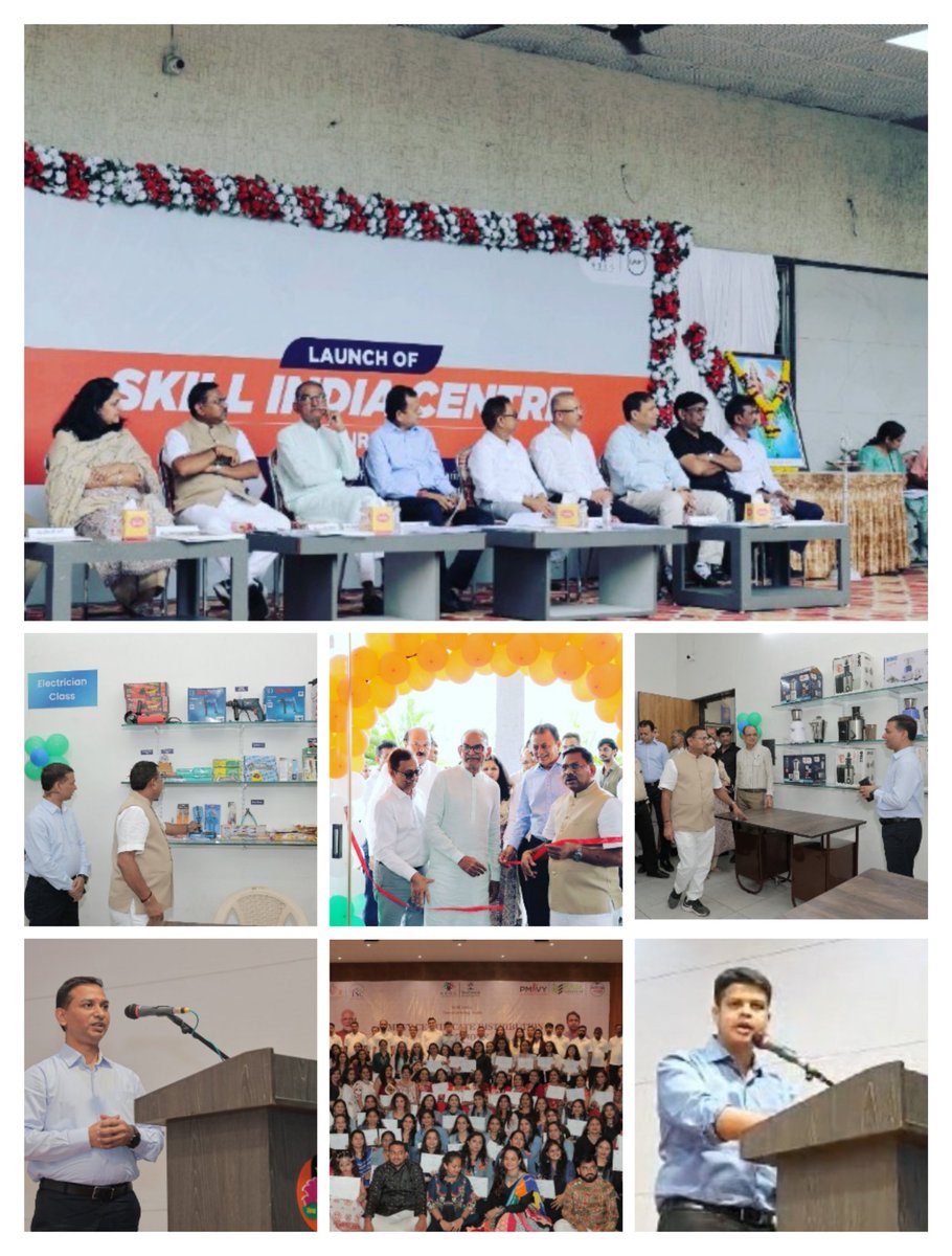 #SkillIndiaCentre is inaugurated in Surat, Gujarat by <a href="/NSDCINDIA/">NSDC India</a> &amp; DAKVT to empower tribal youth with industry-relevant skills. A big step towards inclusive growth and self-reliance. Along with this, Surat has also witnessed convocation of certified candidates under PMKVY Scheme.