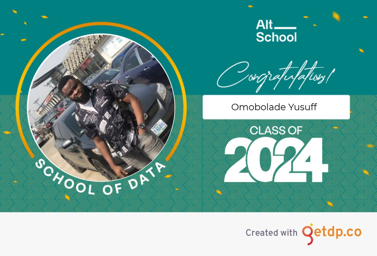 bollyart's tweet photo. Yeah! It's graduation day 👨‍🎓🎉 

I'm thrilled to graduate from @AltSchoolAfrica as a Data Analyst! From data to insights, more impact and data-driven decisions. Cheers to growth, and continuous learning! 🚀 #DataAnalyst #AltSchoolGrad24 #Altschool #trainedbyAlt #Tinyuka23 https://t.co/BUGNb64tgT