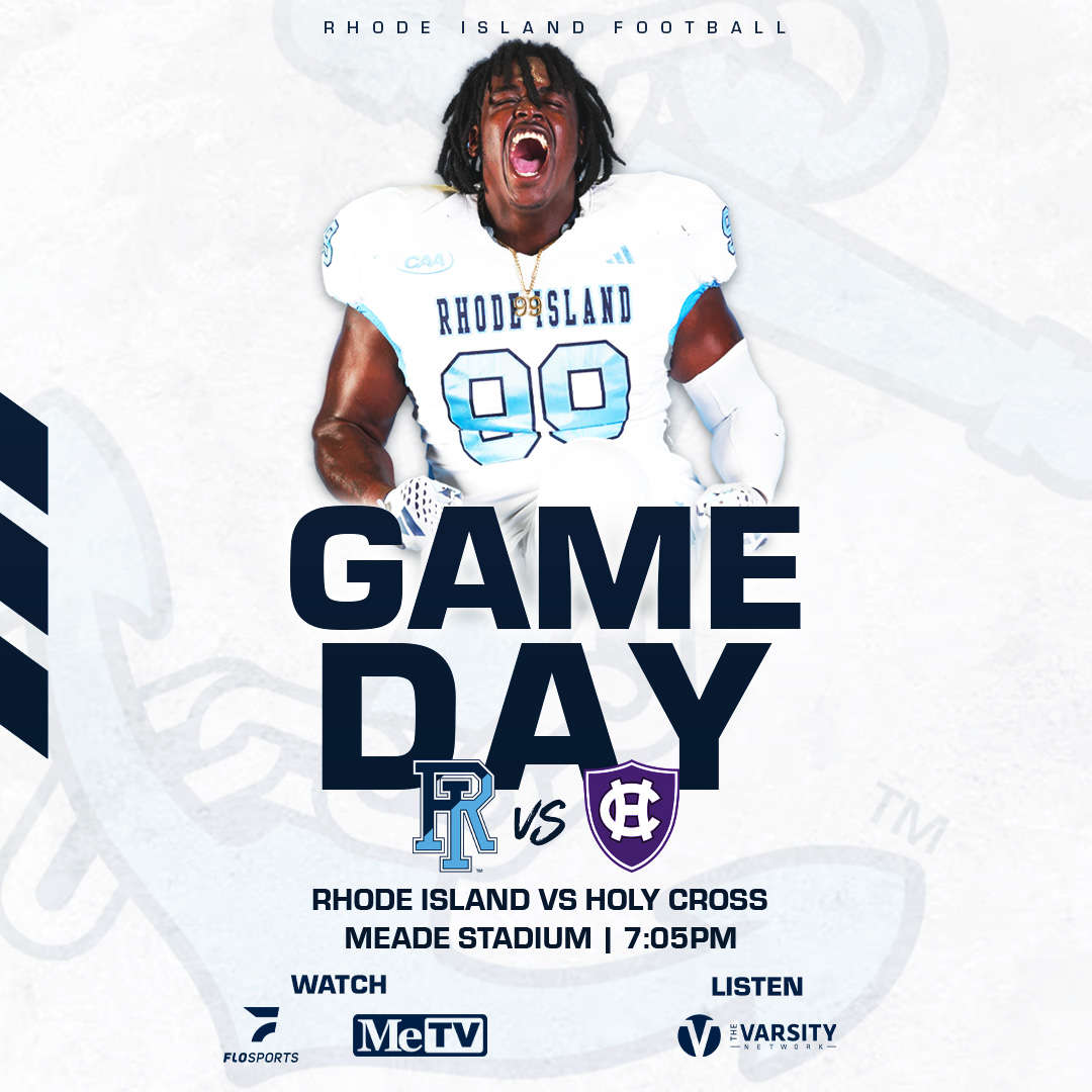 𝐆𝐀𝐌𝐄 𝐃𝐀𝐘

🆚 Holy Cross
⏰ 7 p.m. 
🏟️ Meade Stadium - Kingston, R.I.
📺 MeTV
💻 go.flosports.tv/partner/caa?ut…
📖 digitalprograms.learfield.com/rhodeisland/fo…
📻 rhody.leanplayer.com
📊 stats.statbroadcast.com/broadcast/?id=…

#3MoreFeet
