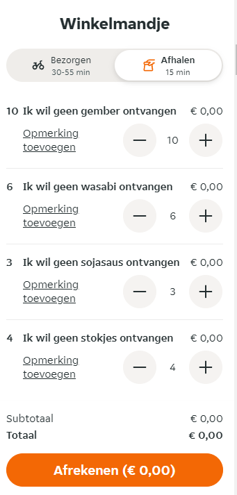 Als ik nou alles specificeer wat ik niet wil, krijg ik de rest dan wel?