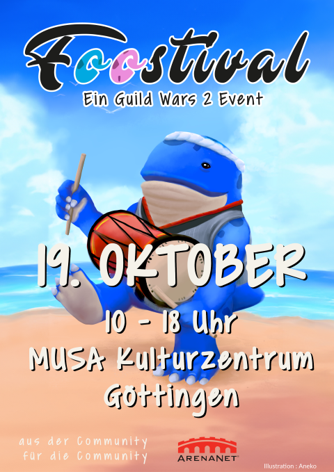 Das <a href="/Foostival/">Foostival</a> kehrt zurück! In diesem Jahr treffen sich alle Quaggan-Fans am 19. Oktober in Göttingen.

Weitere Infos unter
gw2community.de/forum/thread/1…

#Foostival #GuildWars2