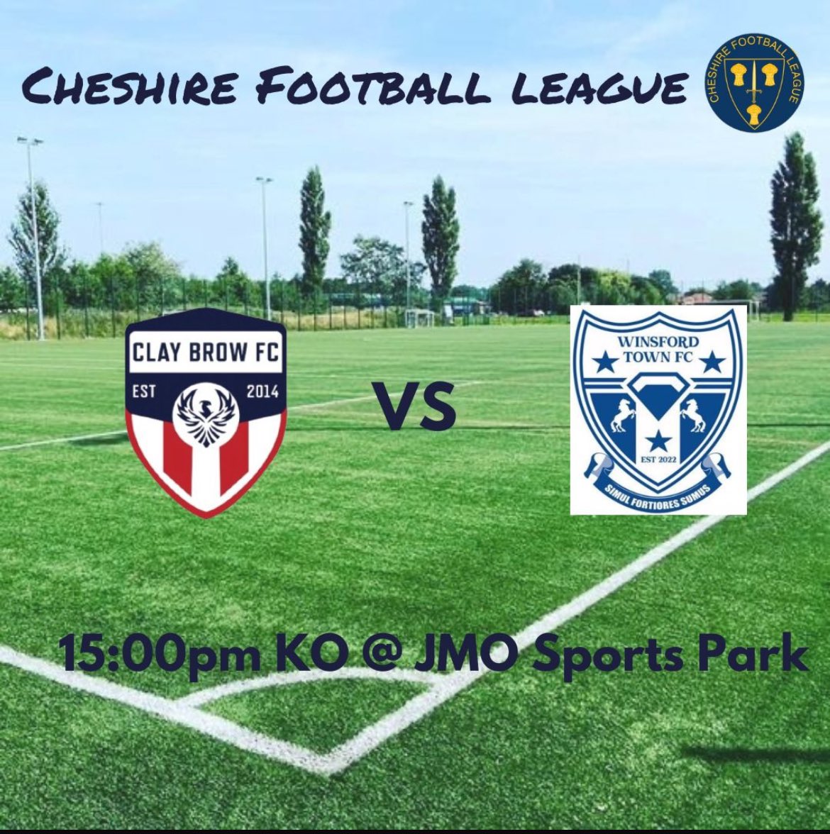 Another tough one for the boys tomorrow as we host @winsford_town_fc at <a href="/jmosportspark/">JMO Sports Park</a> in a 15:00 Ko. 

We had Two great games with Winsford last season, but after last weeks win the boys should be well up for this one! 

Up the Brow 😎⚽️

<a href="/cheshireleague/">Cheshire League</a>